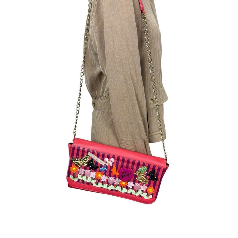 Betsey Johnson Purse Womens Tangerine Love Bug Quirky Whimsical Vintage Rare‎ - Picture 7 of 16